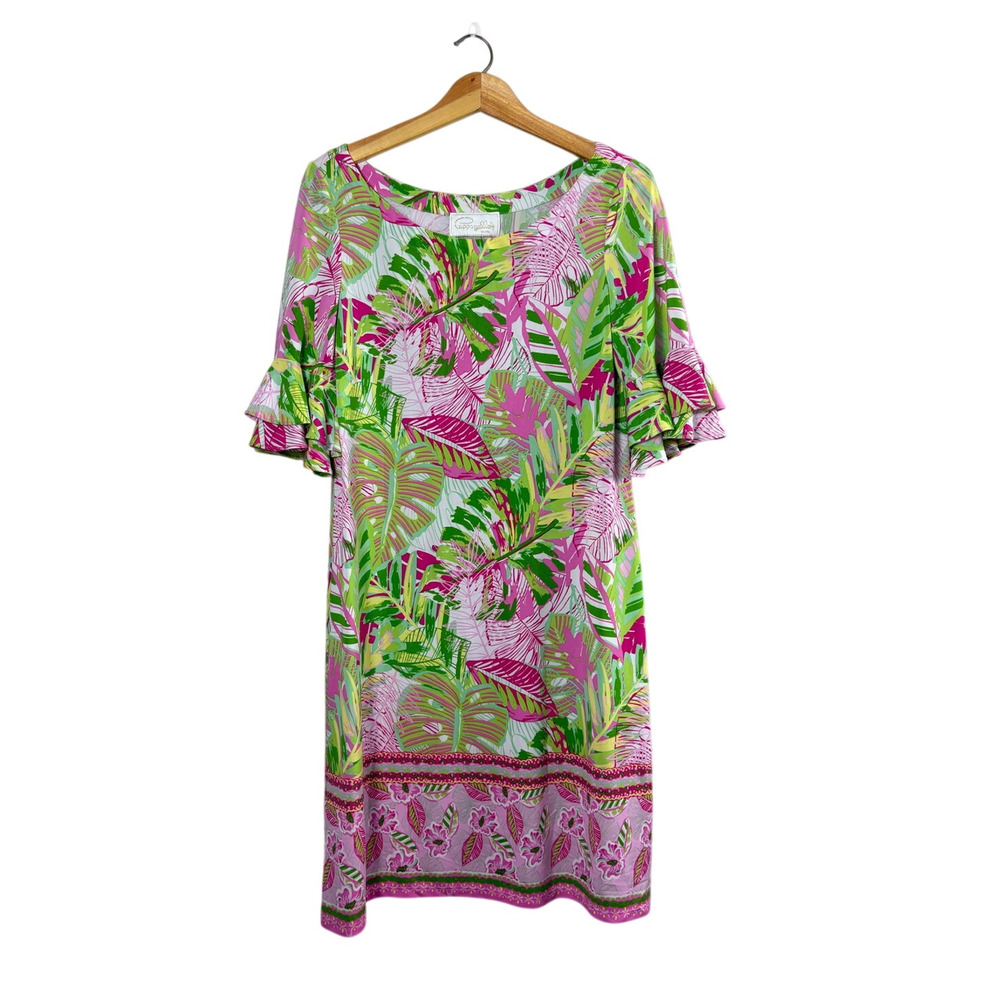 Women's Vibrant Pappagallo Shift Dress L